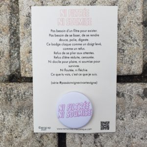 EMA XP - CARTEL BADGE - NI FILTRE NI SOUMISE 