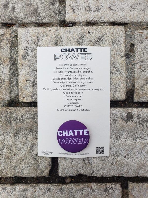 EMA XP - CARTEL BADGE - CHATTE POWER