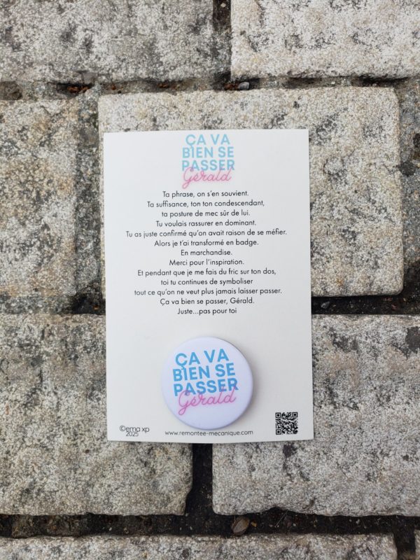 EMA XP - CARTEL BADGE - ça va bien se passer Gerald